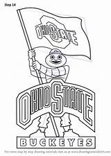 Ohio State Buckeyes Mascot Coloring Pages Brutus Draw Drawing Osu Buckeye Logos Step Football Printable Color Mascots Tutorials Getcolorings Drawingtutorials101 sketch template
