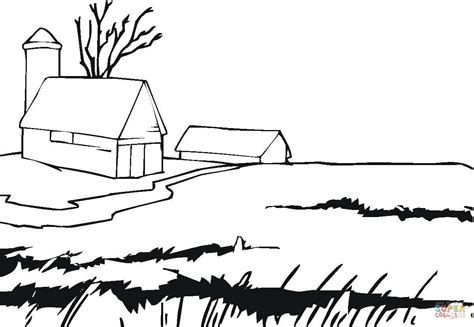 farmhouse coloring page  printable coloring pages