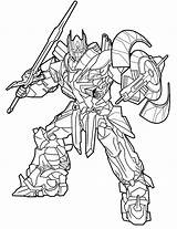 Optimus Escudo Espada Megatron sketch template
