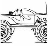 Jam Monster Coloring Pages Crushing Cars Sketch Truck sketch template