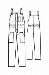 Drawing Dungarees Paintingvalley sketch template
