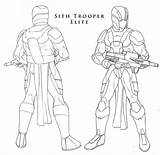 Sith Trooper Wars Star Deviantart sketch template