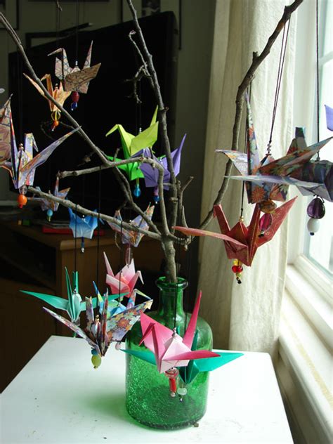 ninja woman origami cranes  japan
