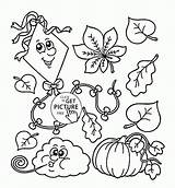 Coloring Pages Kids Printables Seasons Fall Wuppsy Autumn Leaves Sheets Choose Board sketch template