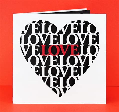 love heart card  cut file