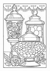 Coloring Pages Candy Food Dessert Colouring Print Sheets Printable Bar Gourmandises Color Fargelegging Books Adult Tulamama Google Kids Treats Book sketch template