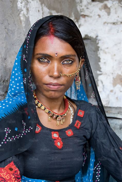 portrait of a beautiful rajasthani woman india let sch