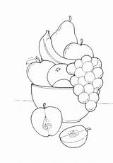 Frutas Fruteros Paginas Imrpimir Naturaleza sketch template