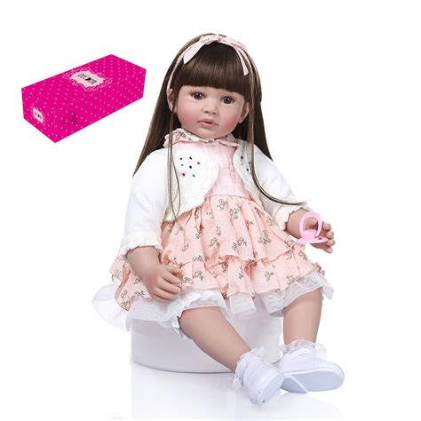 decdeal   baby doll big size lifelike silicone rebirth dolls soft