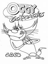 Oggy Cucarachas Coloringonly sketch template