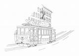 Cable Tram sketch template
