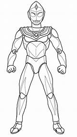 Ultraman Mewarna Kartun Mewarnai Getdrawings Orb Act sketch template