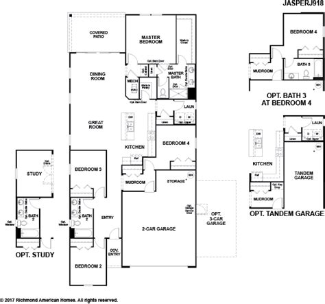 richmond american homes  floor plans