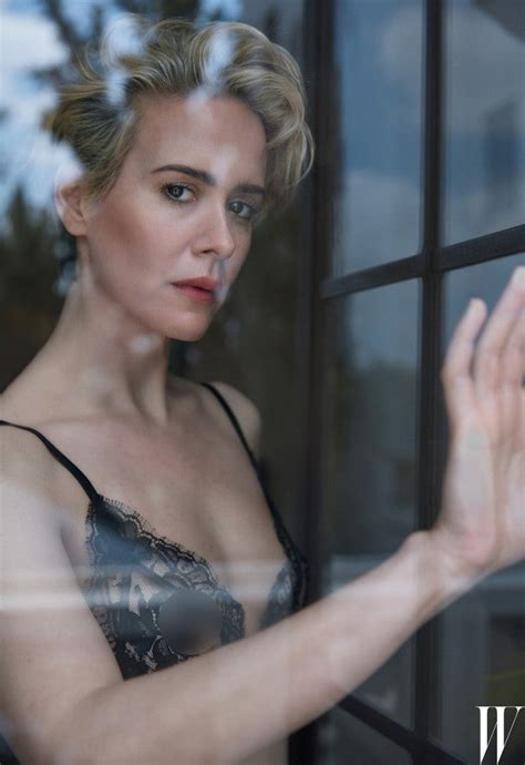 Sarah Paulson Strips Down To Her Bra For Sultry Photoshoot