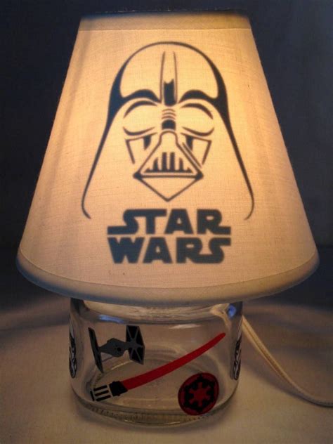 Mini Mason Jar Night Light Star Wars Darth Vader Influenced Etsy
