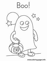 Coloring Pages Boo Ghost Halloween 65cf Costume Printable Color Holiday Twisty Noodle sketch template