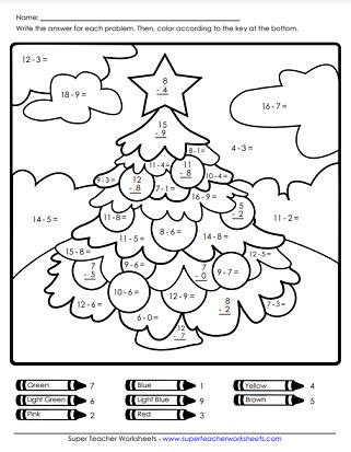 christmas math worksheets