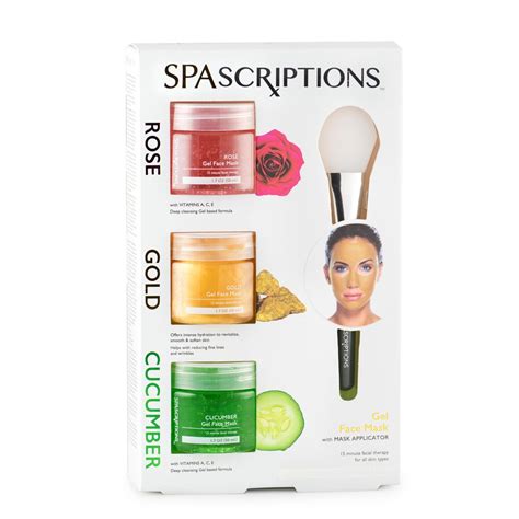 Spascriptions Rose Gold And Cucumber Gel Face Mask