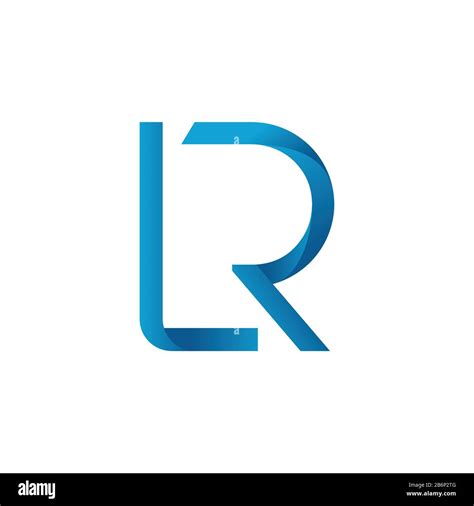 initial lr letter business logo design vector template abstract letter lr logo design stock