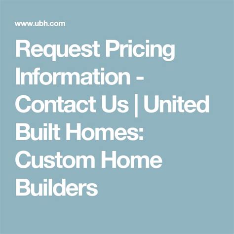 request pricing information contact  united built homes custom home builders custom