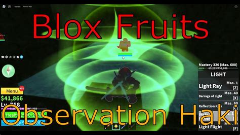 observation haki  blox fruits youtube