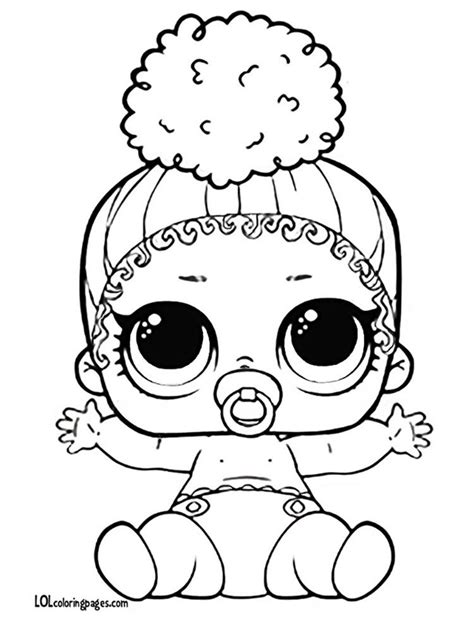 big sister lol surprise doll coloring pages printable lol doll