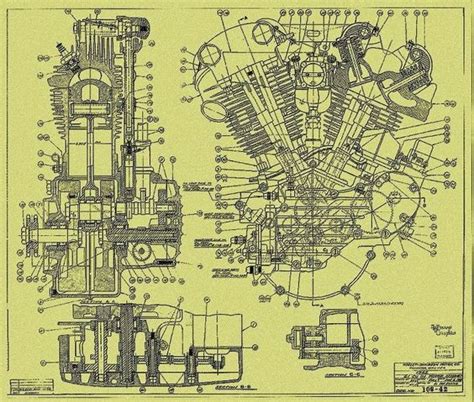 schematic   motorcycle engine motorcycles pinterest