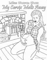 Birth Coloring Affirmation Pages Pregnancy Printable Affirmations Births sketch template