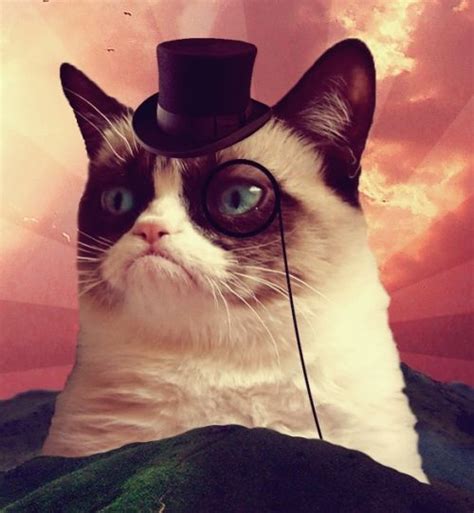 Grumpy Cat Top Hat Memes Imgflip