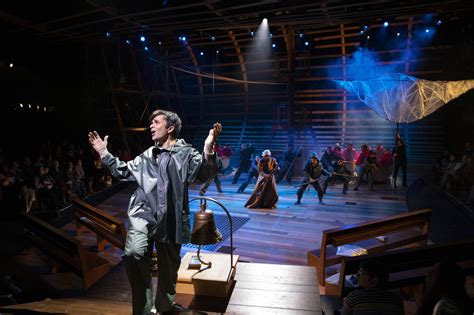 Theater Review A Musical Moby Dick Lumbers From Its Seabed At The A