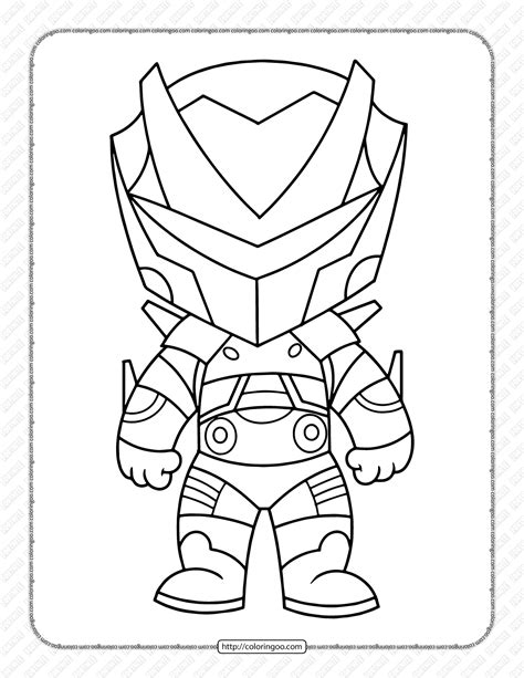 chibi fortnite skins  coloring pages