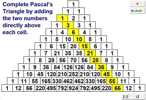 pascals triangle teaching resources