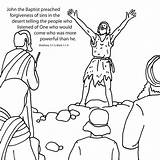 Baptist Pack Repent Matthew sketch template
