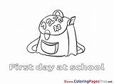 Coloring Sheets Schoolbag Printable Sheet Title Pages sketch template