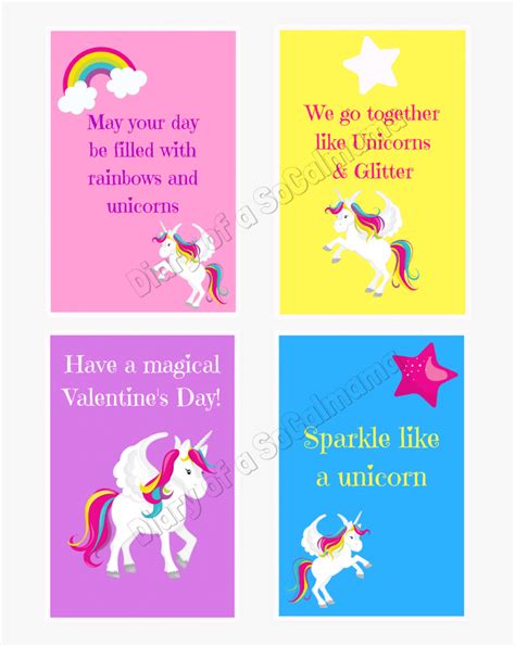 unicorn valentines  printable unicorn valentine hd png