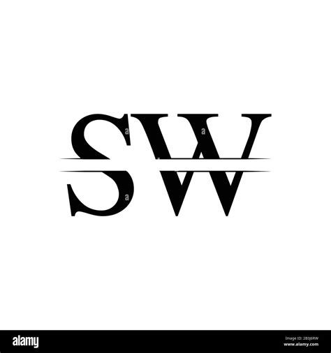 initial letter sw logo design vector template sw letter logo design