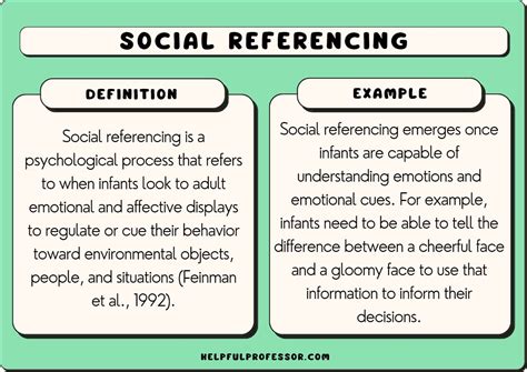 social referencing  psychology definition examples