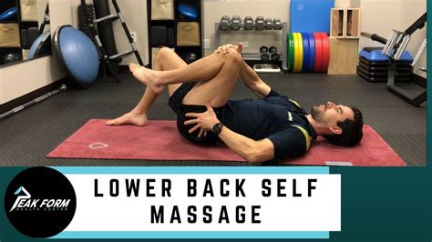 Low Back Self Massage Technique San Diego Sports Chiropractic Youtube
