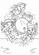 Jake Pirates Coloring Pages Land Never Color Print Kids sketch template