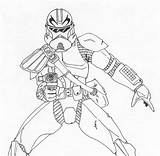 Clone Rex Fordo Trooper Kuk Coloringhome sketch template