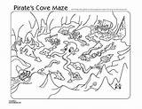Pirate Treasure Maze Mazes Printable Kids Choose Board Pages Map Maps Disney Puzzles sketch template