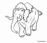 Mamut Prehistoria Mammuth Faciles Acolore sketch template
