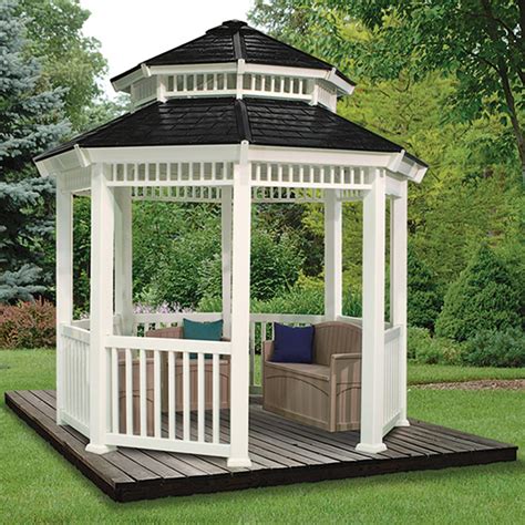 suncast  double roof gazebo  awnings shades  sportsmans guide