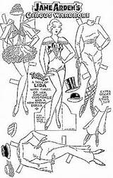 Paper Jane Arden Dolls Costumes Lida 1934 Circus Her Doll February Three Strips Comic Spring Dress Ebay Coloring sketch template