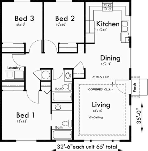 simple  bedroom duplex house plans wwwresnoozecom