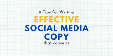 actionable tips  writing effective social media copy