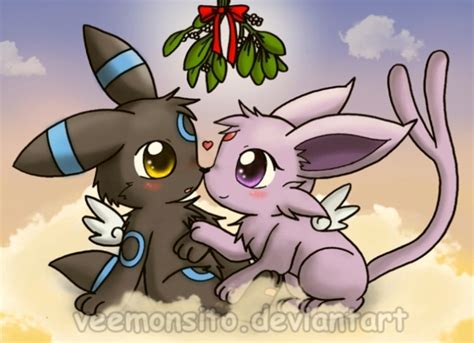 umbreon love espeon pokemon chibis photo  fanpop