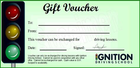 gift certificate template driving lessons images certificate design