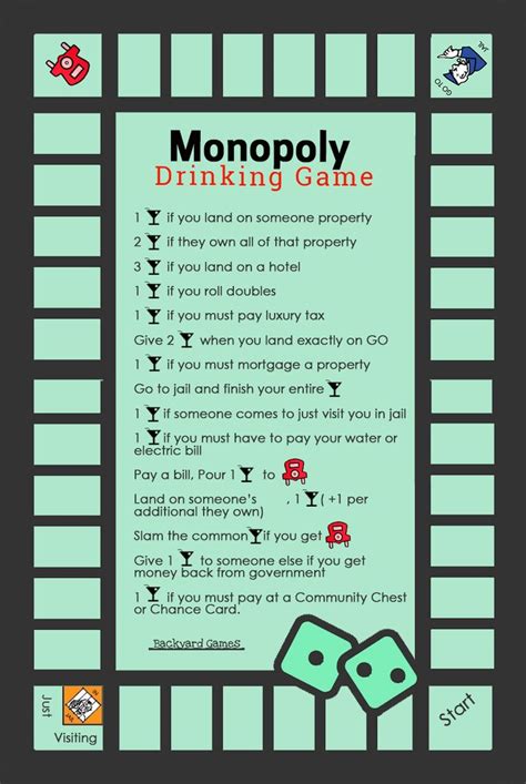 How To Play Monopoly Drinking Game Rules And Beer Opoly