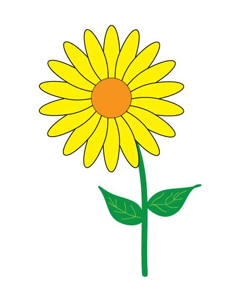 simple flower pictures clipart